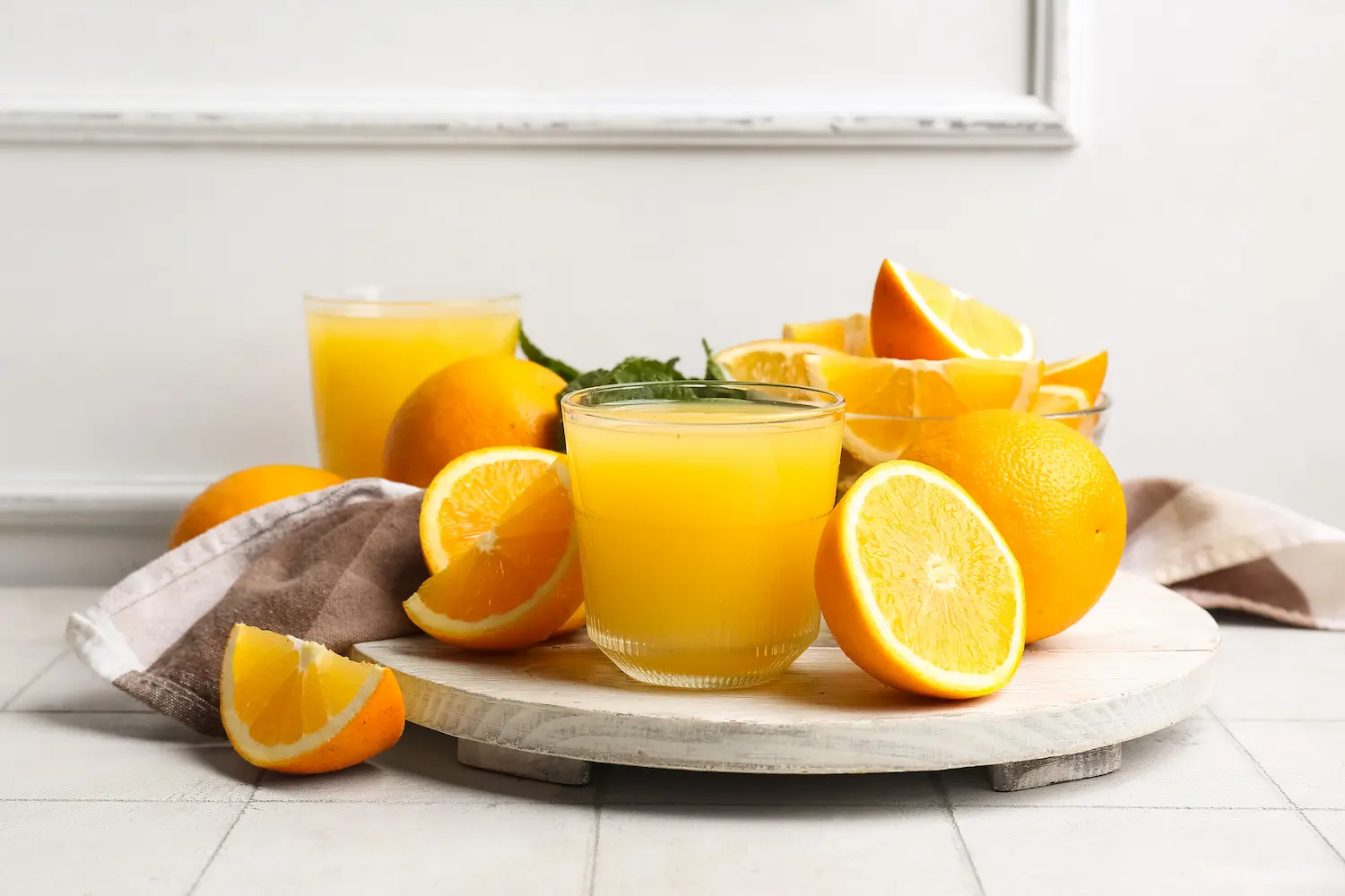 platter of oranges